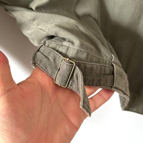 Free People Green Slouchy Military Jacket size XS - Picture 9 of 15